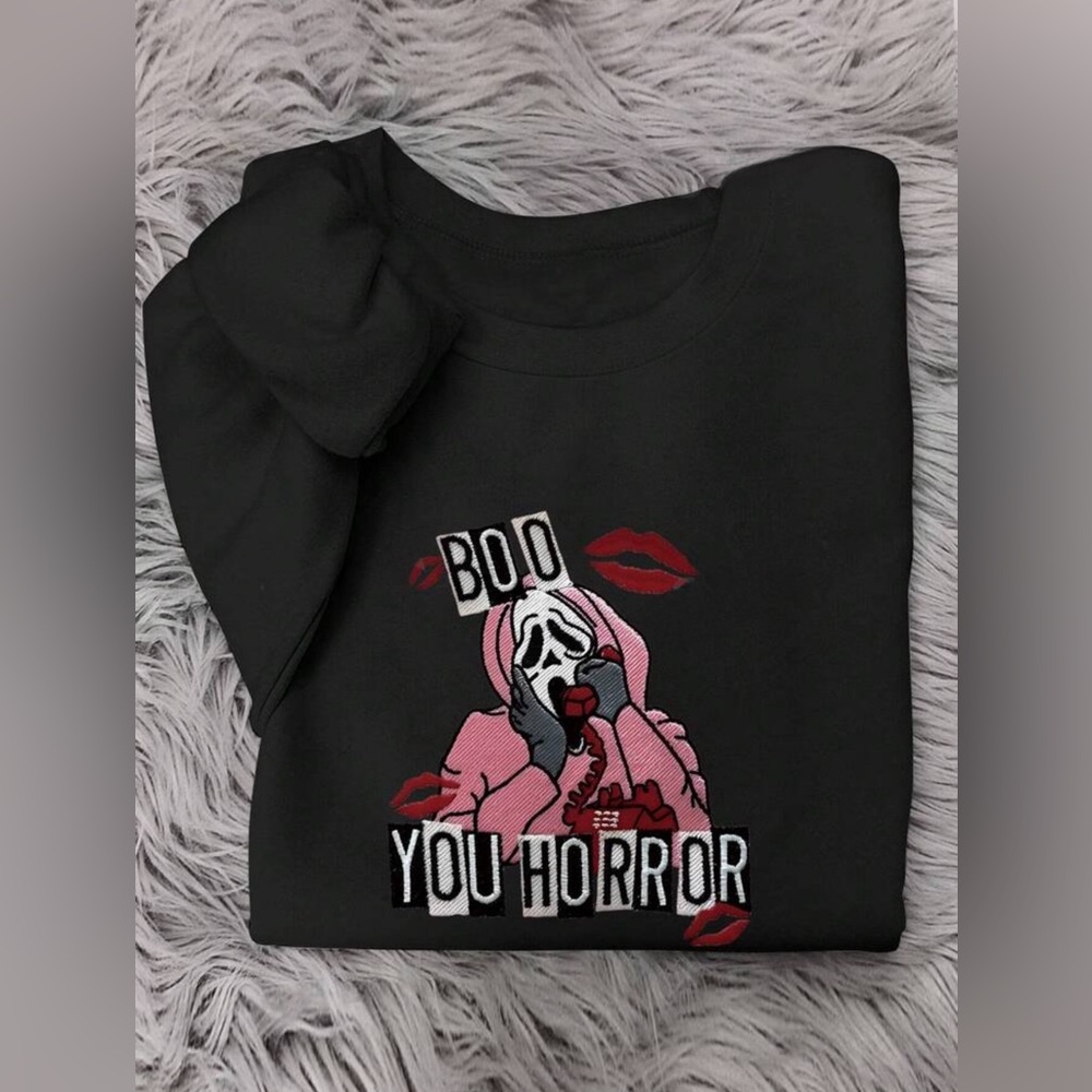 “Boo You Horror” Crewneck Sweater